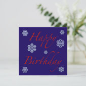 冬の誕生日 招待状 (スタンド正面)