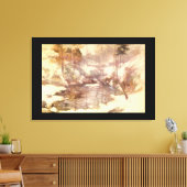 冬の調和', John Henry Twachtman._Landscapes キャンバスプリント (インサイチュ (リビング))