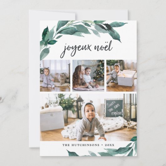 冬の豊かさ |写真コラージュカード シーズンカード (正面)