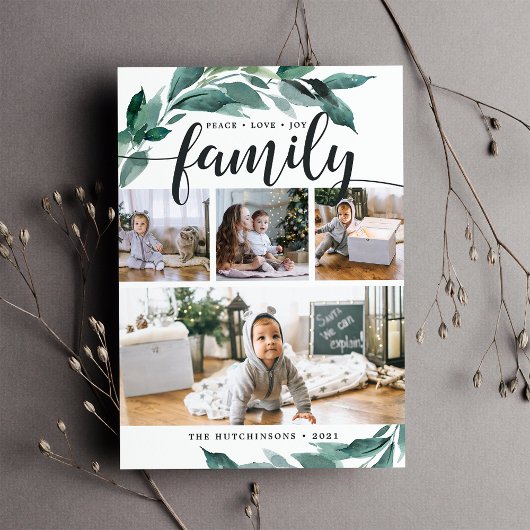 冬の豊かさ |写真コラージュカード シーズンカード