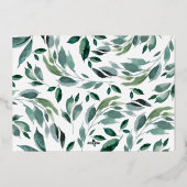 冬の豊かさ | Joyeux Noel写真 箔シーズンカード (裏面)