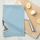 冬の豚 キッチンタオル (四つ折り)