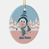 冬の豚 セラミックオーナメント (右)