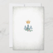 冬の象のベイビーシャワーの招待状 招待状 (裏面)