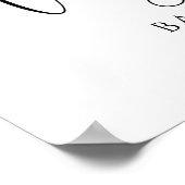 冬の象の赤ちゃんシャワーへようこそ ポスター (角)