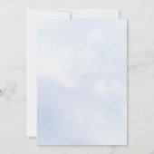 冬の象の雪の結晶のベイビーシャワーの招待状 招待状 (裏面)