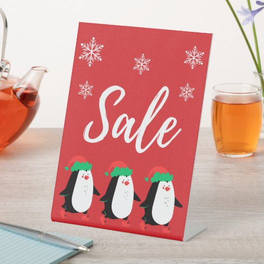 冬の販売の看板テーブルトップ、小販売の看板 台座サイン (インサイチュ)