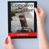 冬の販売チラシ チラシ (手)