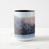 冬の賛美妖精の粉で マグカップ (中央)