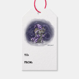 冬の贈り物ラベルに金属片ウィルバー ギフトタグ