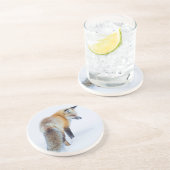 冬の赤いキツネ コースター (側面)