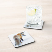 冬の赤いキツネ コースター (右側)