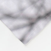 冬の赤いキツネ フリースブランケット (角)