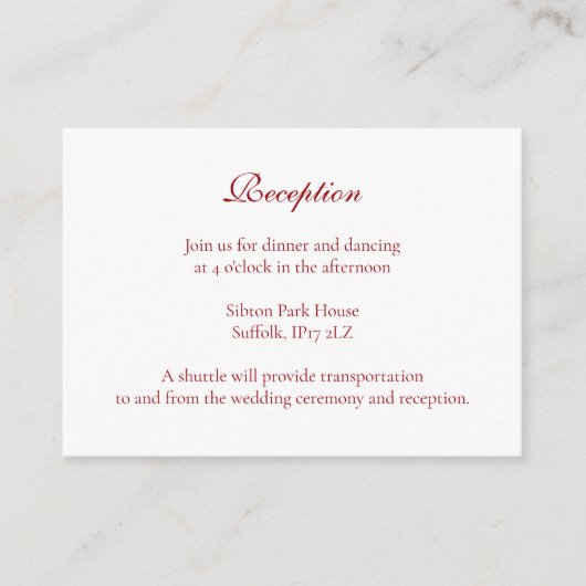 冬の赤いクリスマスボーブルオーナメント結婚ズ エンクロージャーカード (正面)