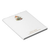 冬の赤いコウテンチョウのクリスマス ノートパッド (アングル)