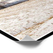 冬の赤いバーンズ ポスター (角)