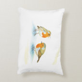 冬の赤いロビンス アクセントクッション (裏面(縦))