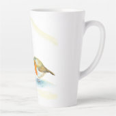 冬の赤いロビンス カフェラテマグ (右)