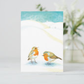 冬の赤いロビンス サンキューカード (スタンド正面)