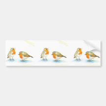 冬の赤いロビンス