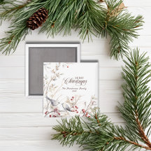 冬の赤い果実の鳥がクリスマスを楽しむ