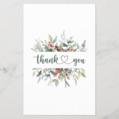 冬の赤い果実は、彼らがゲームしていた緑 チラシ (裏面)