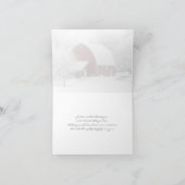 冬の赤い納屋の感謝カード2 サンキューカード (内部)