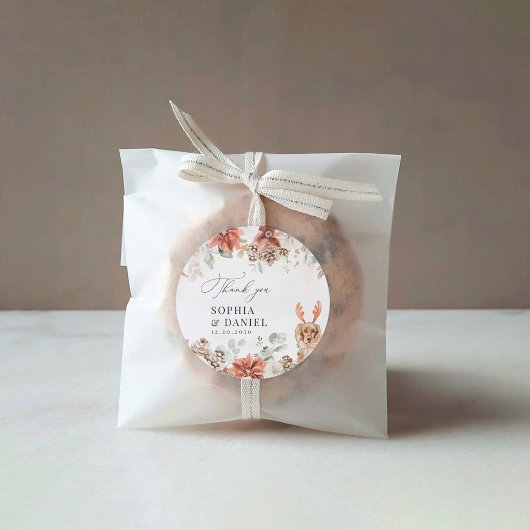 冬の赤い緑のピネコ結婚ンのシール ラウンドシール