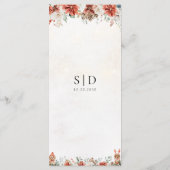 冬の赤い緑のピネコ結婚ンのメニュー メニュー (裏面)