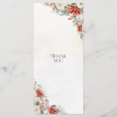 冬の赤い緑のピネコ結婚ンのメニュー メニュー (裏面)