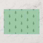 冬の赤い車の本ベビー挿入カード エンクロージャーカード (裏面)