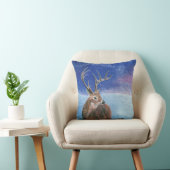 冬の赤い鹿 クッション (椅子)