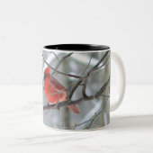 冬の赤く基本的なマグ ツートーンマグカップ (正面右)