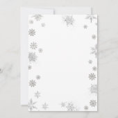 冬の赤ちゃんお披露目 赤いカード クリスマス 招待状 (裏面)