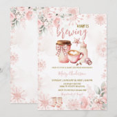 冬の赤ちゃんがやってくる！ベビーシャワー招待状 招待状 (正面/裏面)