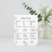 冬の赤ちゃんクイズゲーム ベビーシャワーゲーム カード (スタンド正面)
