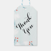 冬の赤ちゃんシャワーありがとう好意ギフトラベル ギフトタグ (裏面)