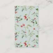 冬の赤ちゃんシャワーおむつラッフル小さな鹿かわいい エンクロージャーカード (裏面)