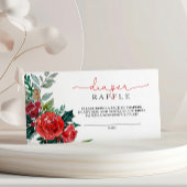 冬の赤ちゃんシャワーおむつラッフル エンクロージャーカード