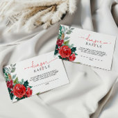 冬の赤ちゃんシャワーおむつラッフル エンクロージャーカード