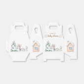 冬の赤ちゃんシャワーお願いボックス フェイバーボックス (折り畳みなし)