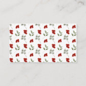 冬の赤ちゃんシャワーどのように大きいママの腹のゲーム エンクロージャーカード (裏面)