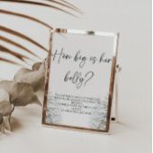 冬の赤ちゃんシャワーどのように彼女の腹のゲームサイン大きい ポスター