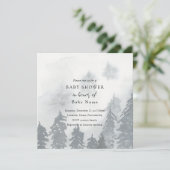 冬の赤ちゃんシャワーの招待状 招待状 (スタンド正面)