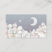 冬の赤ちゃんシャワーの本ベビーチケットエンクロージャ エンクロージャーカード (裏面)