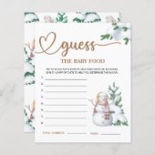 冬の赤ちゃんシャワーはベビー食品のカムを推測 (正面/裏面)