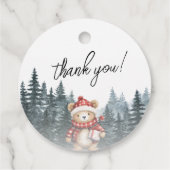 冬の赤ちゃんシャワーを待つことができる フェイバータグ (裏面)