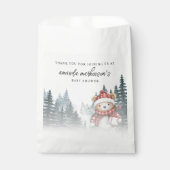 冬の赤ちゃんシャワーを待つことができる フェイバーバッグ (正面)