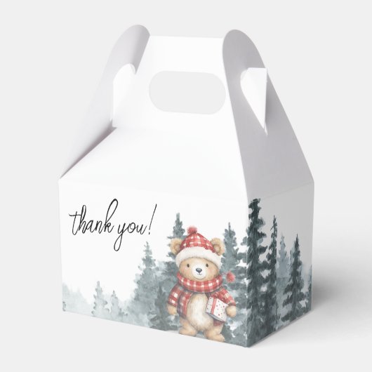 冬の赤ちゃんシャワーを待つことができる フェイバーボックス (裏面サイド)