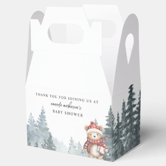 冬の赤ちゃんシャワーを待つことができる フェイバーボックス (オープン)